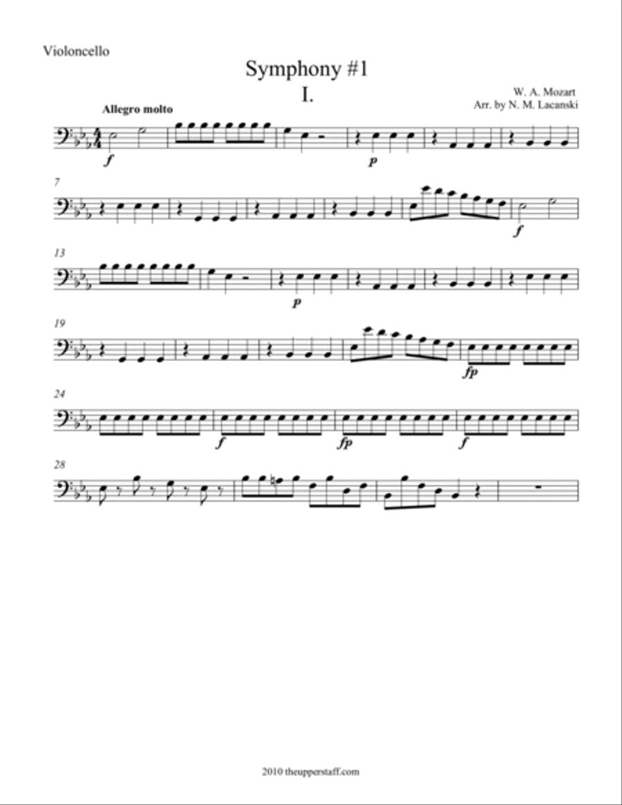 Symphony #1 Movement I. Symphony #1 Movement I. String Orchestra scores gallery preview page 4