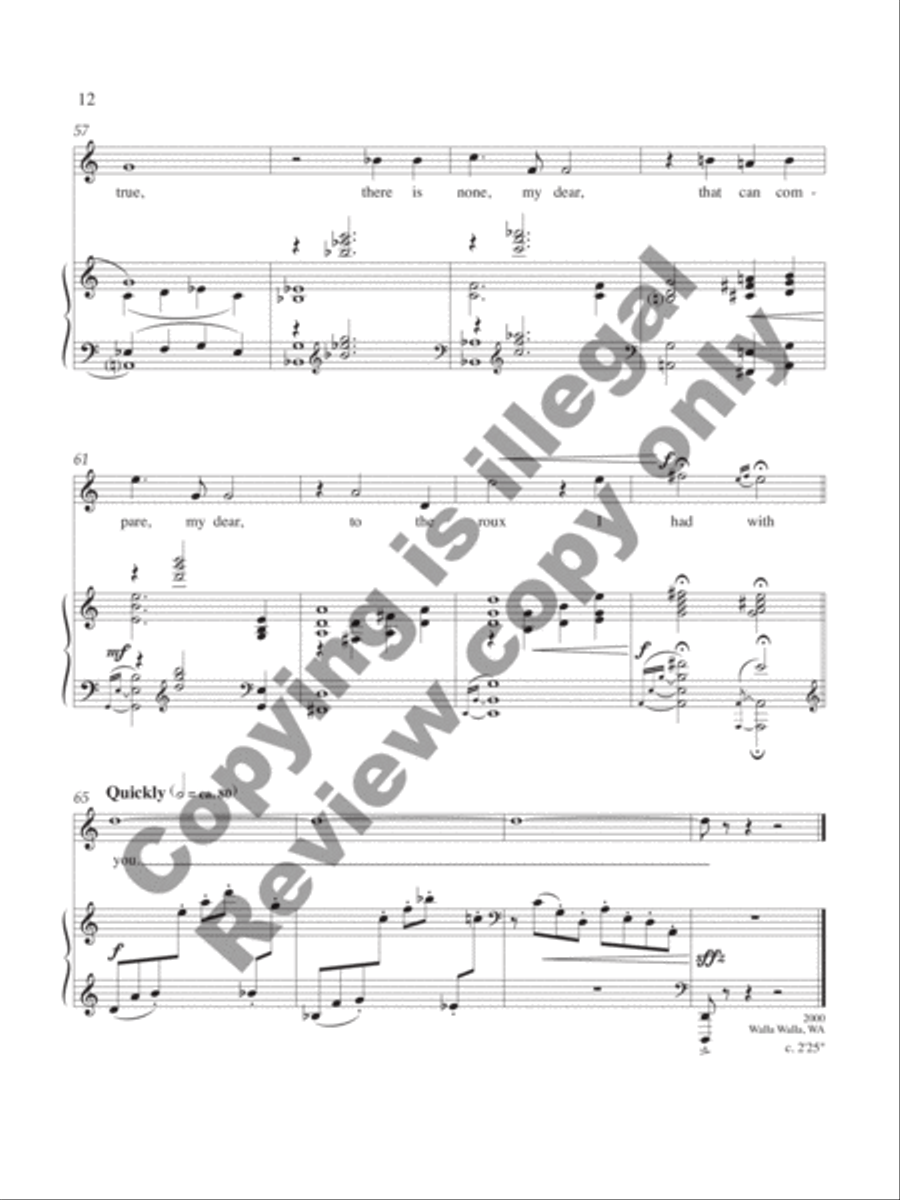 Songs of Sophistication Medium Voice scores gallery preview page 9