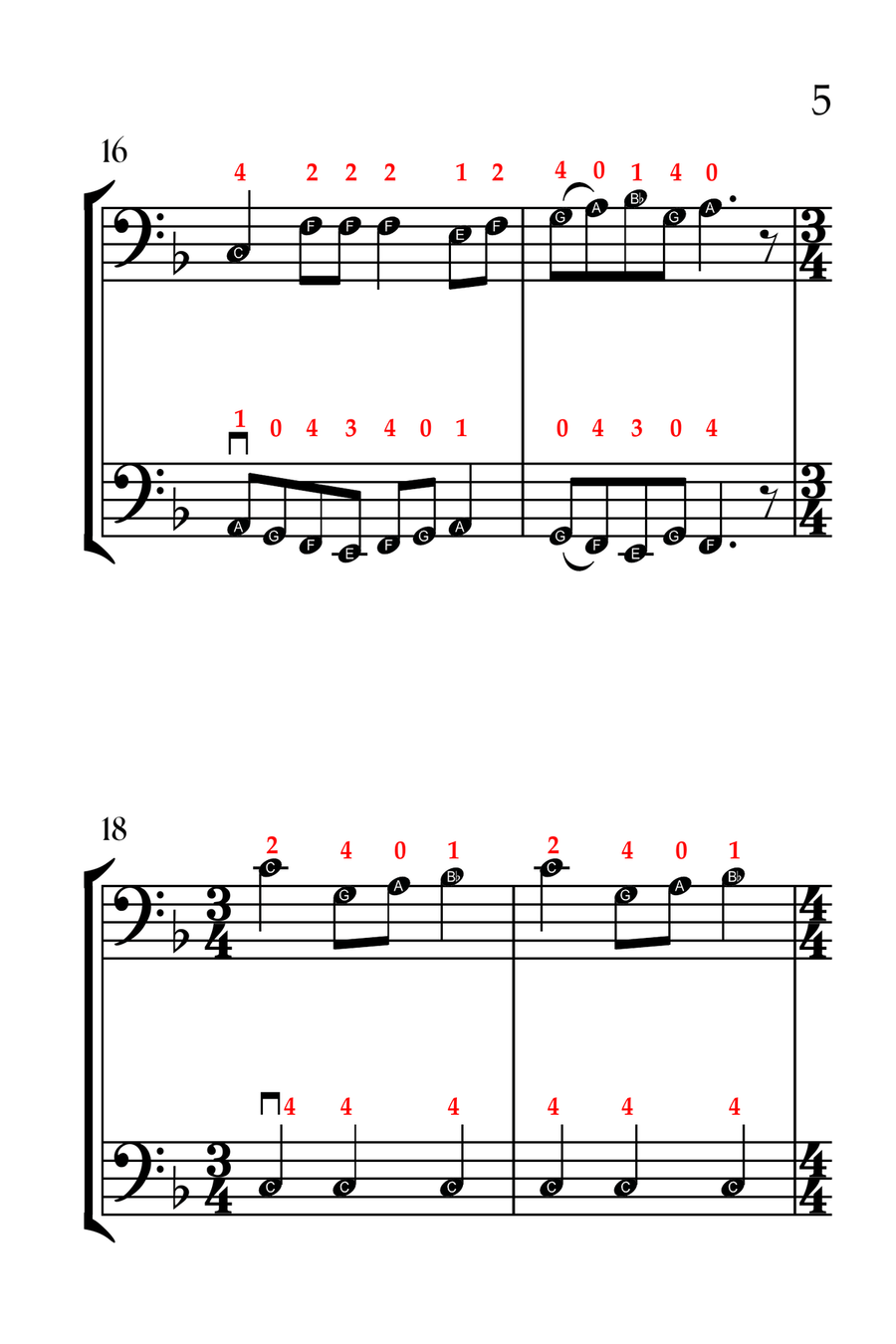The Twelve Days of Christmas (CELLO DUET - EASY LEVEL) String Duet scores gallery preview page 6