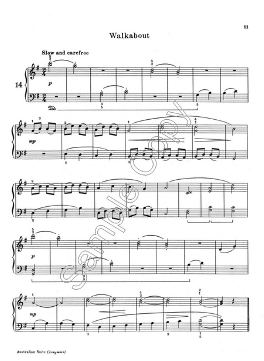 Australian Suite Piano Solo scores gallery preview page 3