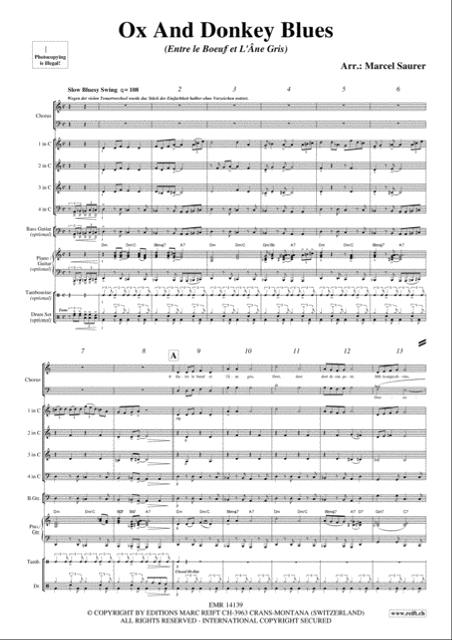 Ox And Donkey Blues Ox And Donkey Blues Woodwind Quartet scores gallery preview page 5