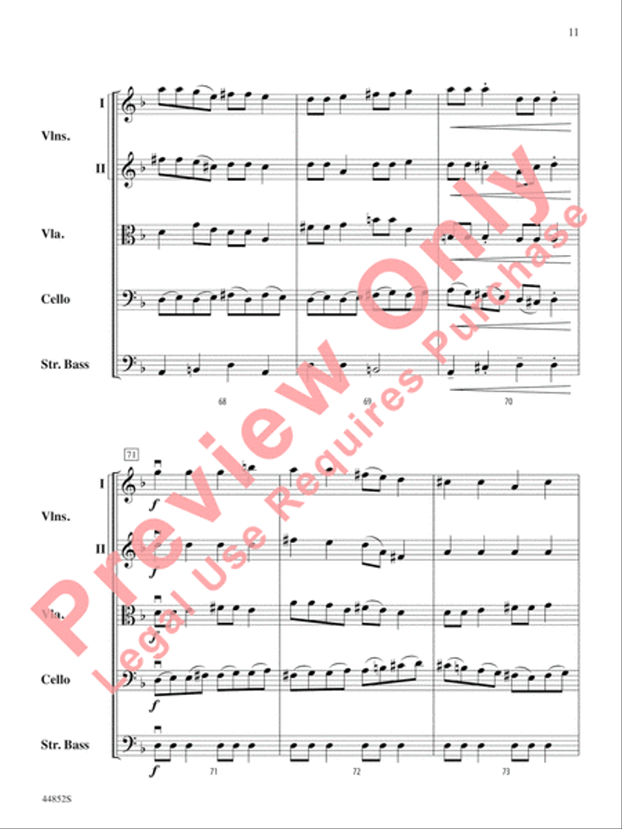 Dreidl Variants Dreidl Variants String Orchestra scores gallery preview page 12