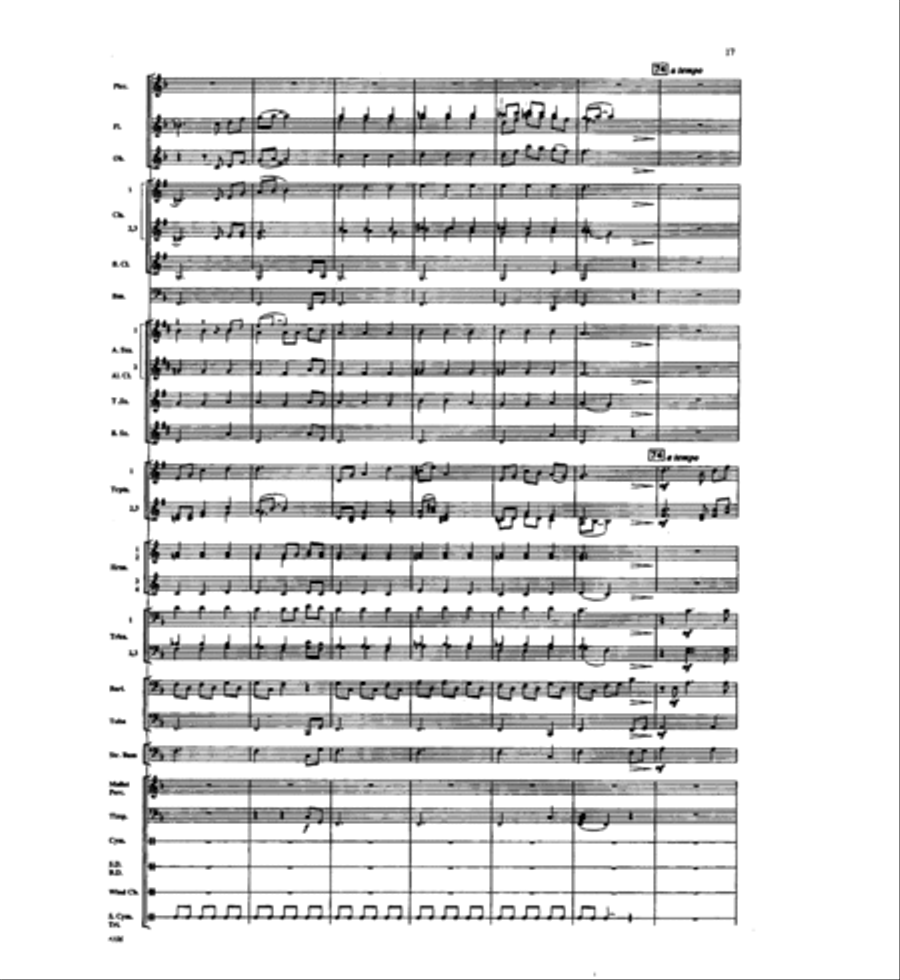 Of A Distant Star Concert Band scores gallery preview page 16