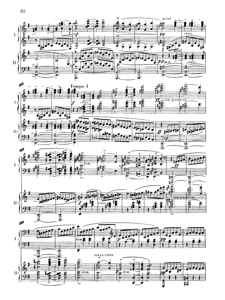 Suite No. 2, Opus 17 - II. Valse - Piano Duo (2 Pianos, 4 Hands) Piano Duet scores gallery preview page 4