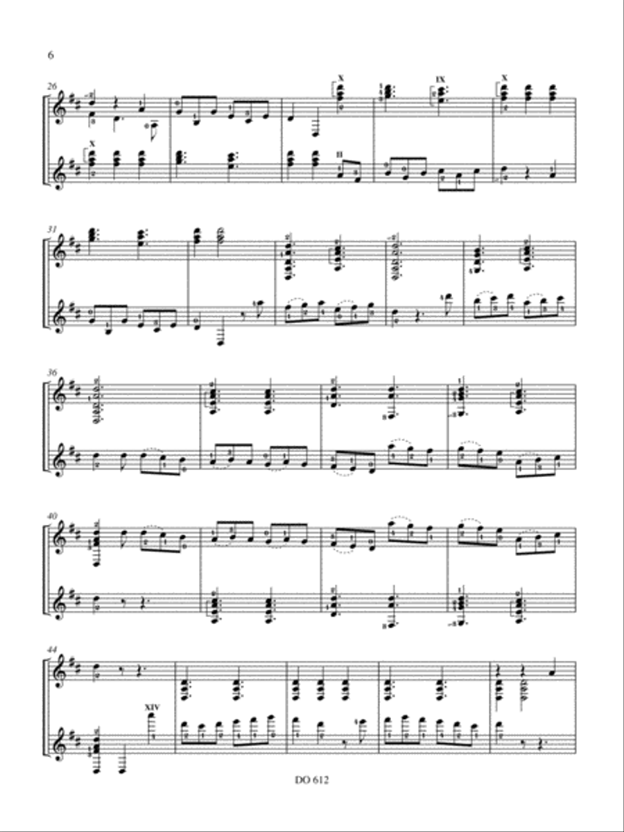 Espanoleta y Canarios Classical Guitar scores gallery preview page 6