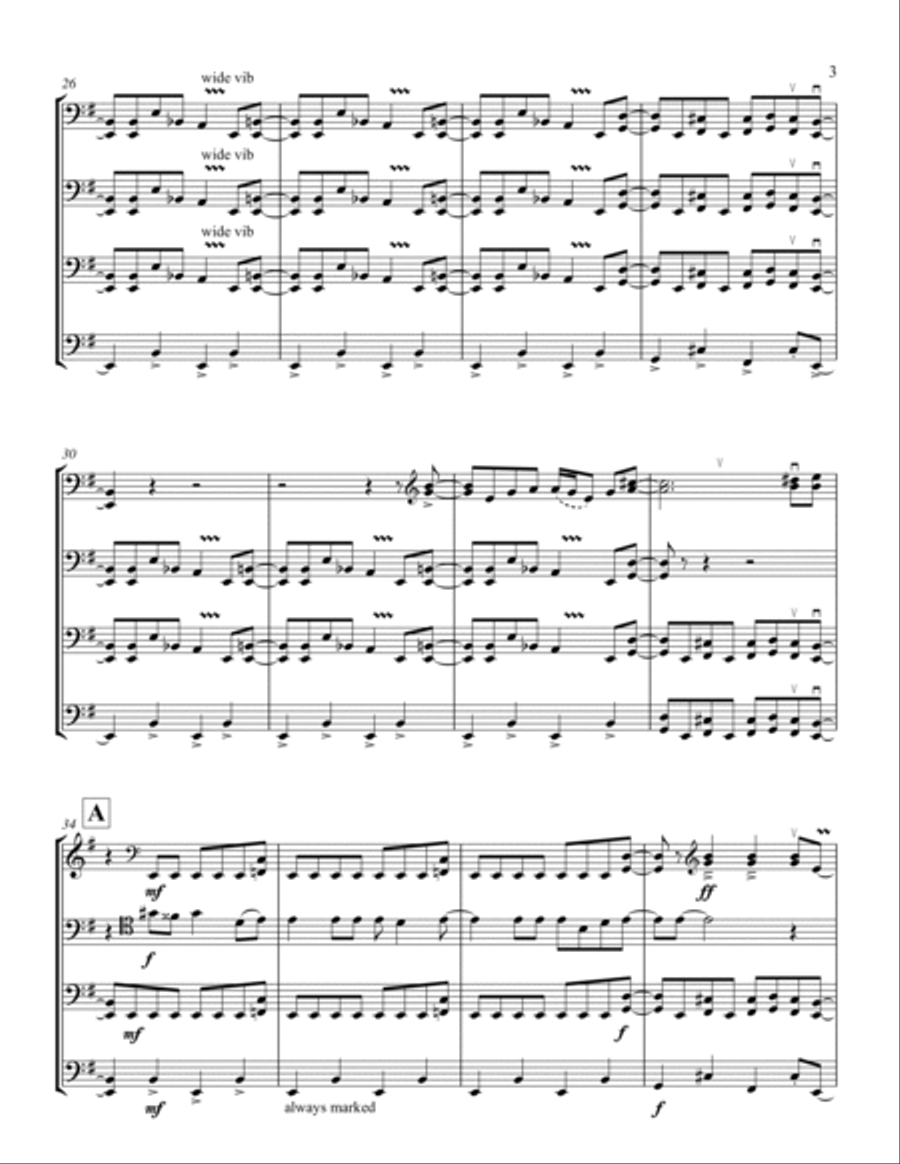 Enter Sandman String Quartet scores gallery preview page 3