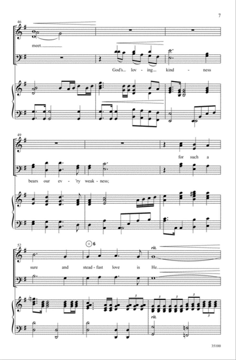 Thanks Be to God 4-Part scores gallery preview page 6