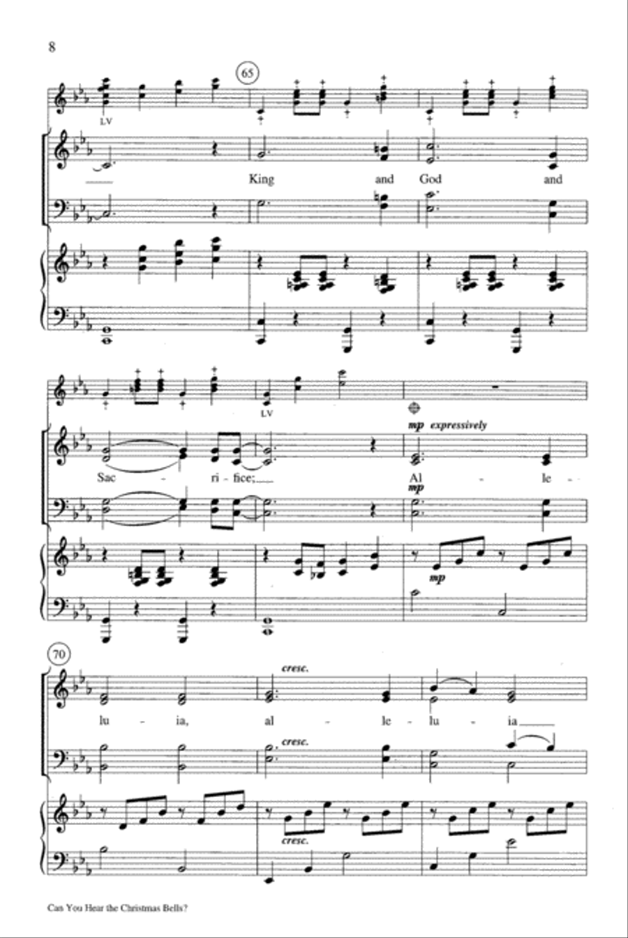 Can You Hear the Christmas Bells? Choir scores gallery preview page 8