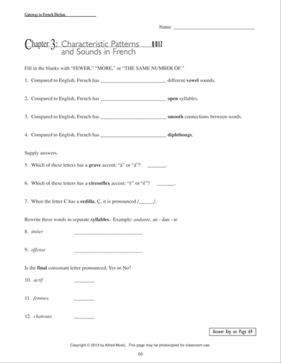 Gateway to French Diction Choir scores gallery preview page 4