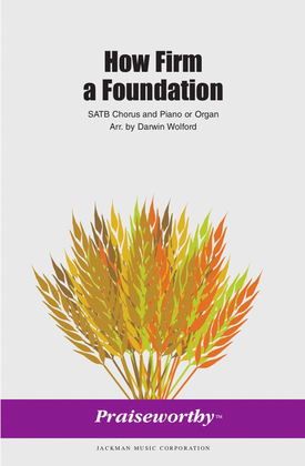 Book cover for How Firm a Foundation - SATB - Wolford