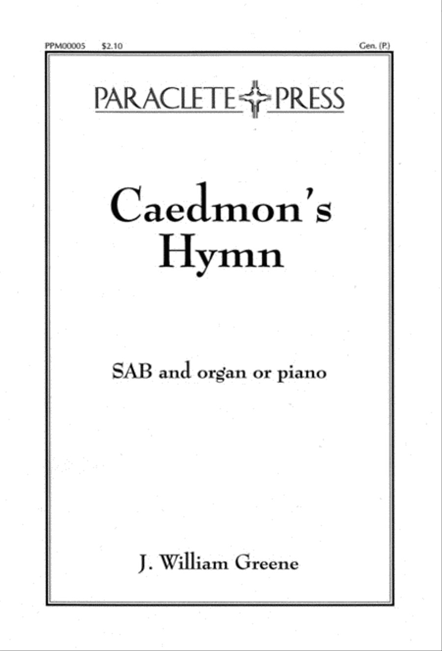 Three Celtic Prayers - III. Caedmon's Hymn 3-Part scores gallery preview page 1