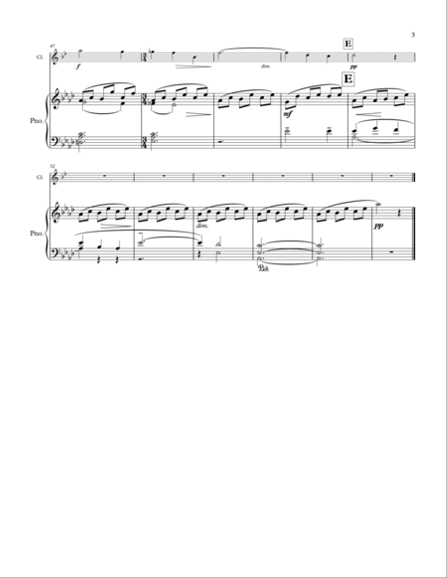 Lilacs Lilacs Clarinet Solo scores gallery preview page 3