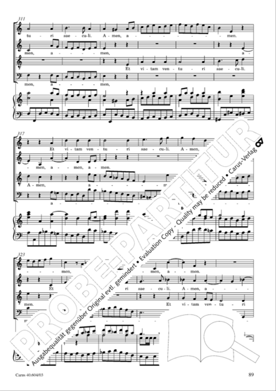 Grosse Mariazeller Messe in C 4-Part scores gallery preview page 98