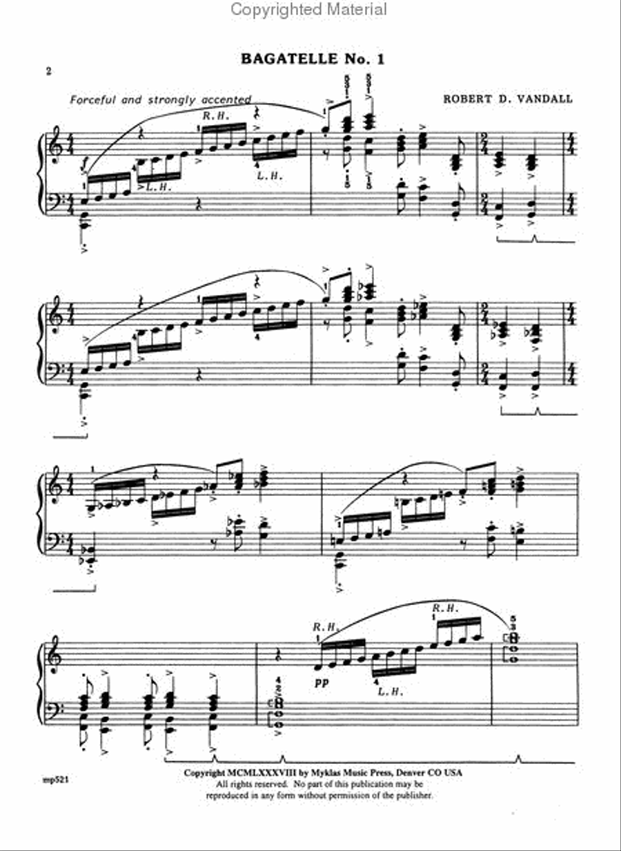 Bagatelles, Volume 1 Piano Solo scores gallery preview page 2