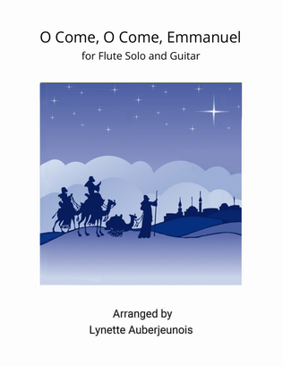 Book cover for O Come, O Come, Emmanuel - Flute Solo with Guitar Chords