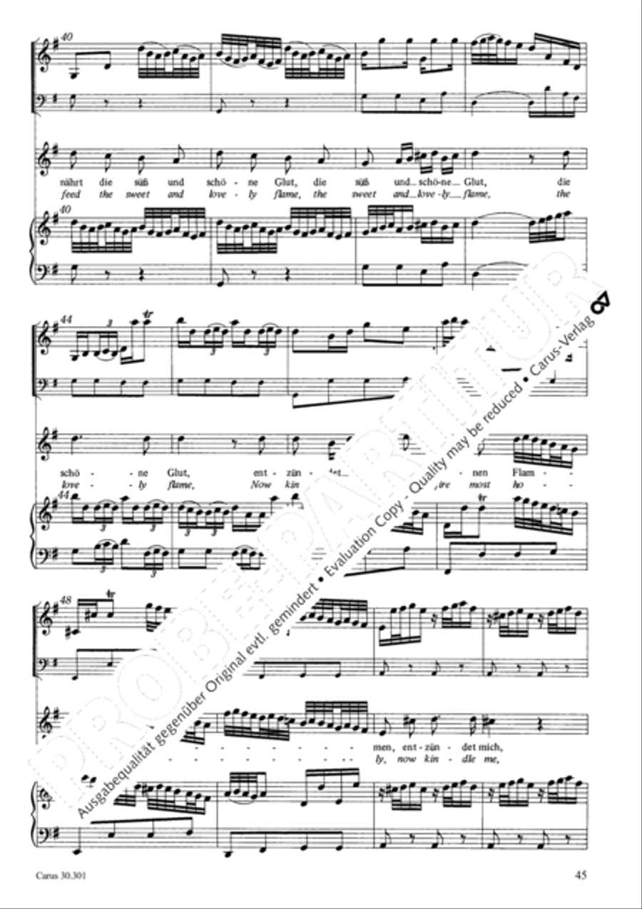 The love God bears us (Die Liebe Gottes ist ausgegossen) 4-Part scores gallery preview page 45