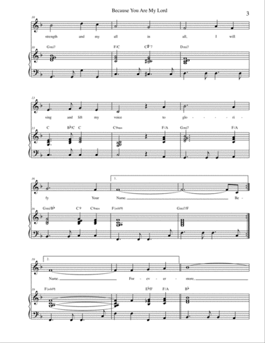 Because You Are My Lord Voice scores gallery preview page 3
