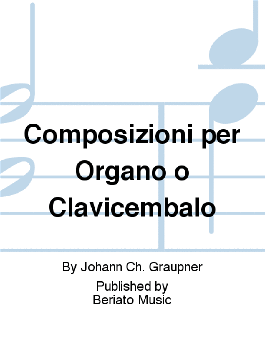 Composizioni per Organo o Clavicembalo Harpsichord scores gallery preview page 1