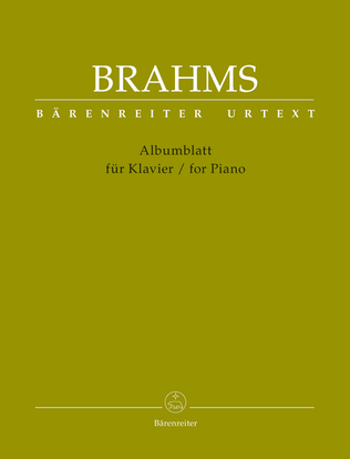 Book cover for Albumblatt for Piano
