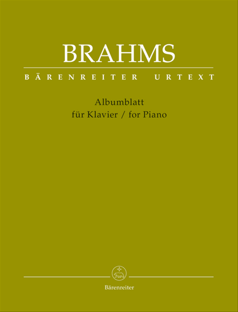 Albumblatt for Piano Albumblatt for Piano Piano Solo scores gallery preview page 1