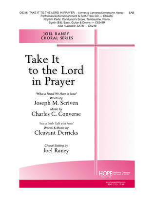 Book cover for Take It to the Lord in Prayer