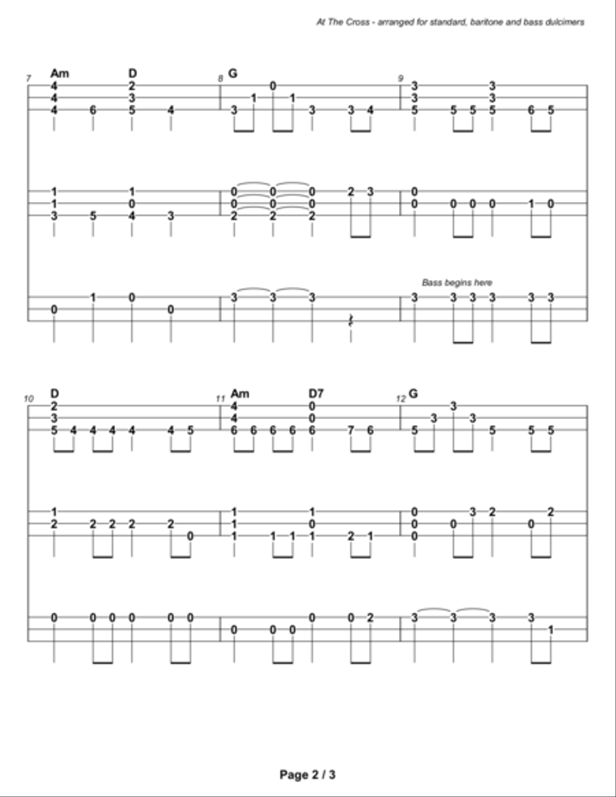 At the Cross (ensemble) Small Ensemble scores gallery preview page 4