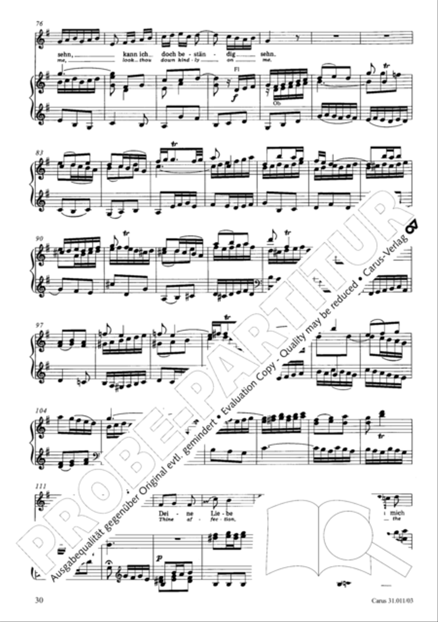 Lobet Gott in seinen Reichen (Himmelfahrtsoratorium) 4-Part scores gallery preview page 31