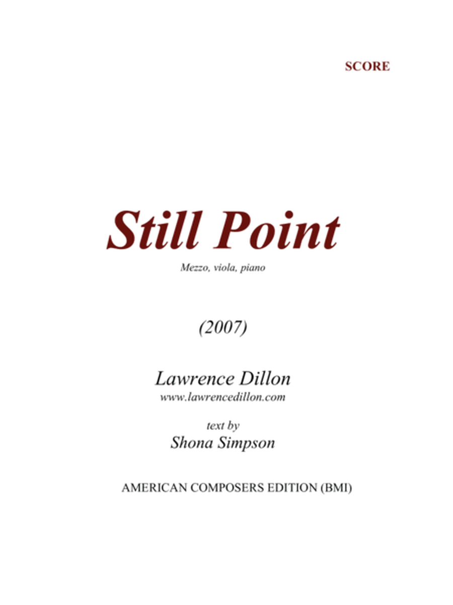 [Dillon] Still Point