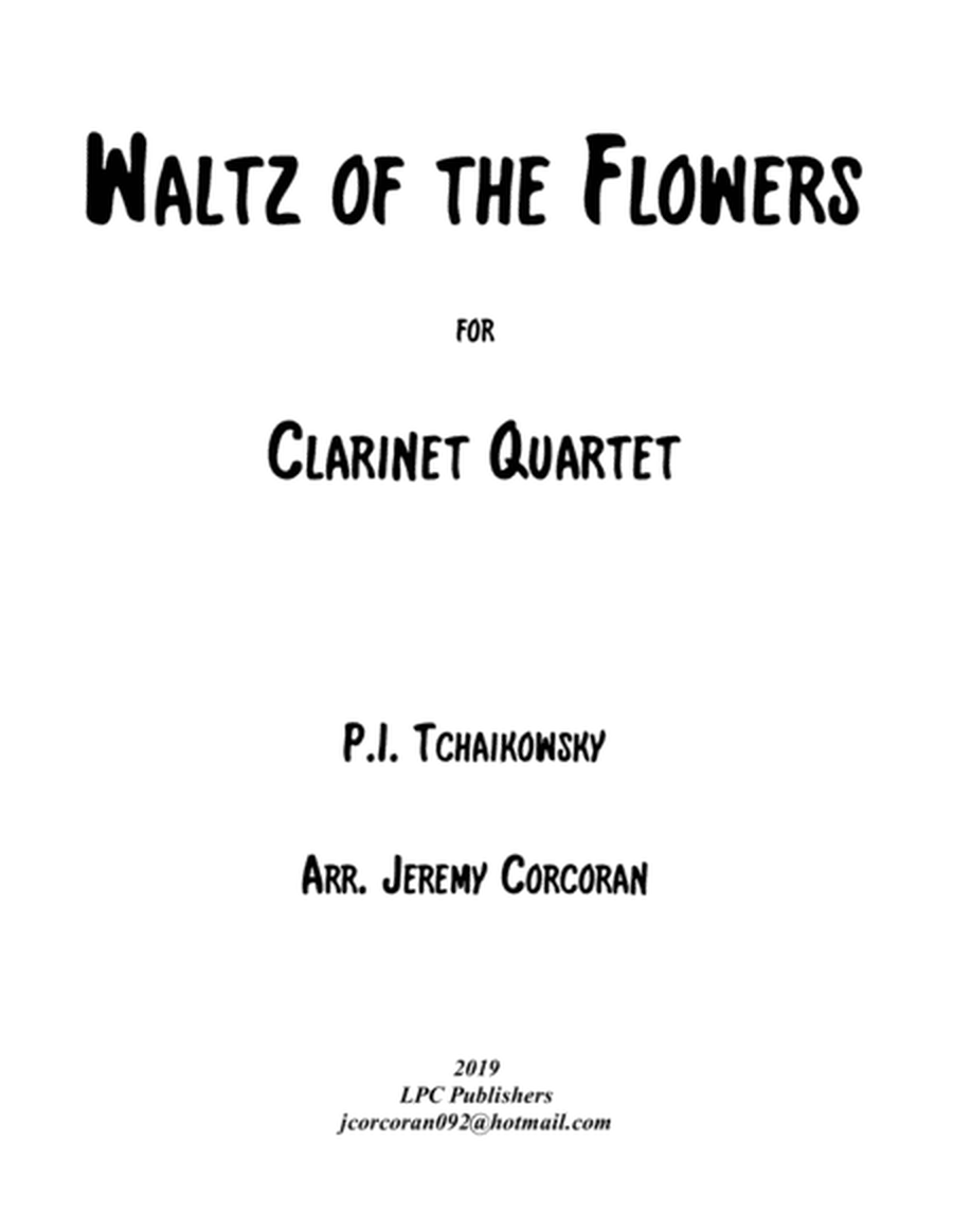 Waltz of the Flowers from The Nutcracker Suite for Clarinet Quartet image number null