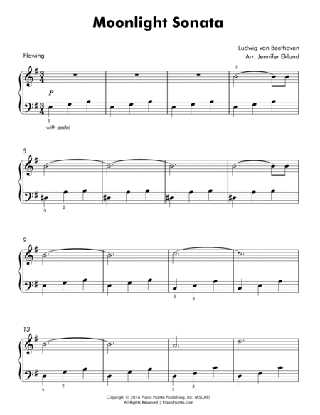 Moonlight Sonata (Easy Piano) image number null