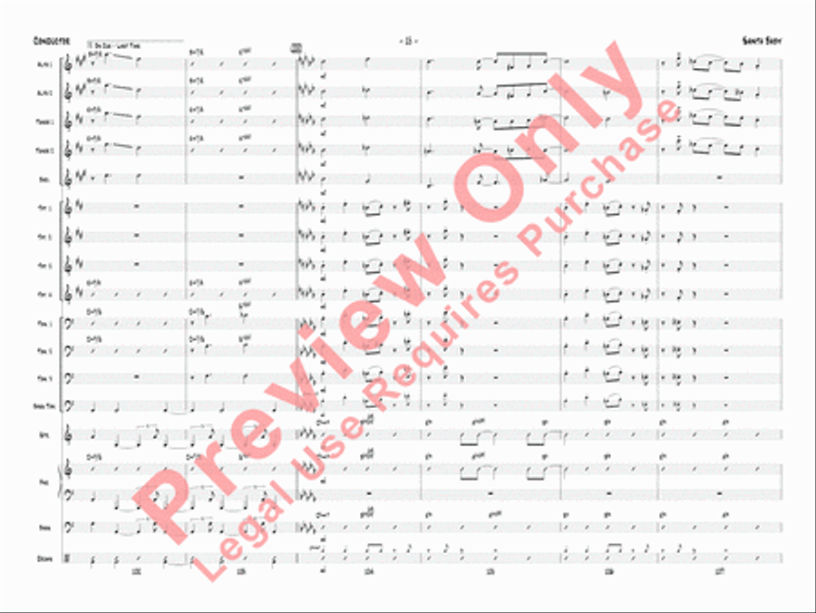 Santa Baby Jazz Ensemble scores gallery preview page 18
