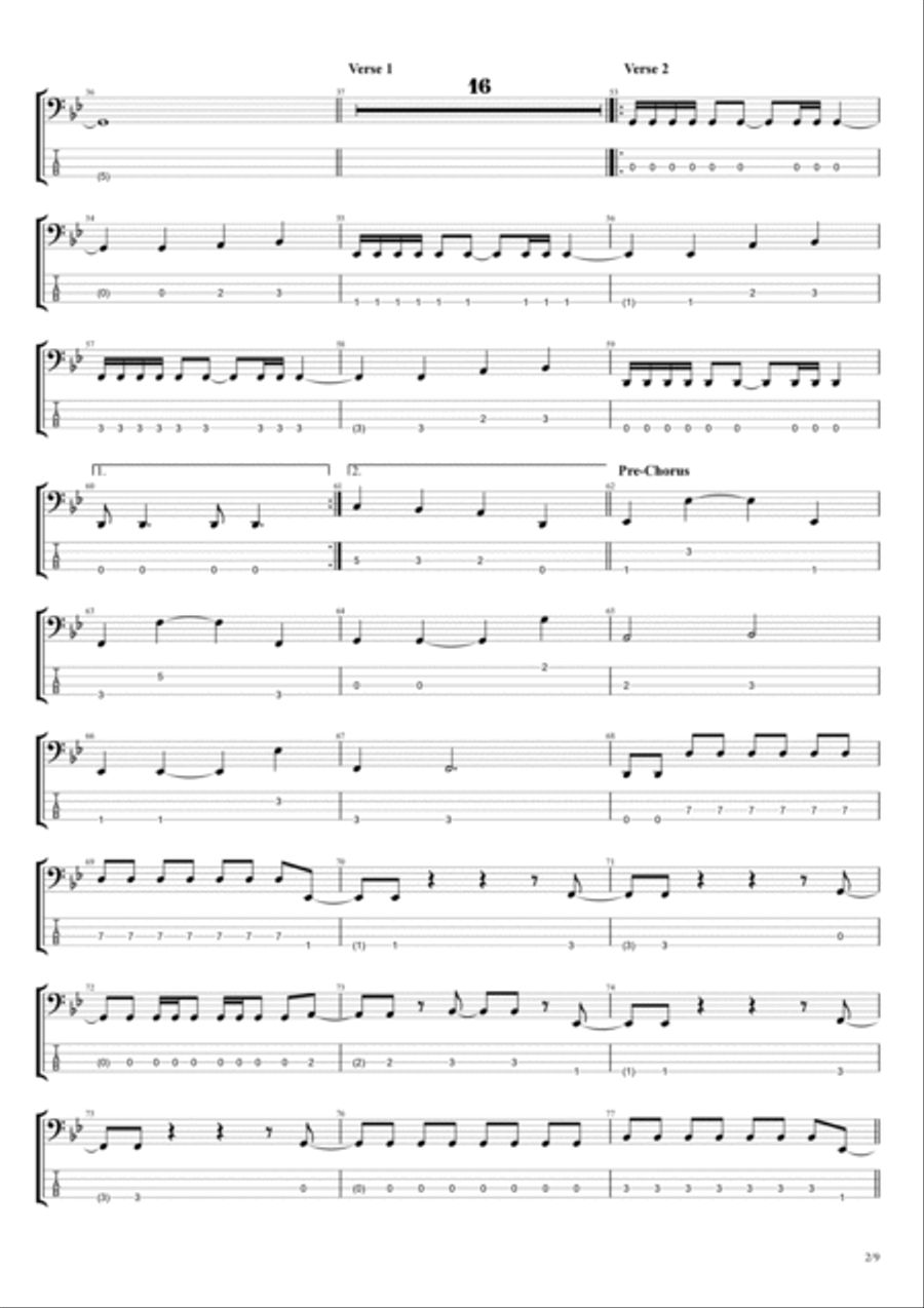 Deliver Us From Evil Deliver Us From Evil Bass Guitar scores gallery preview page 2