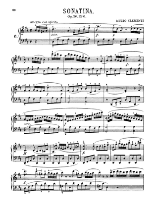 Clementi: Six Sonatinas, Op. 36, No. 6