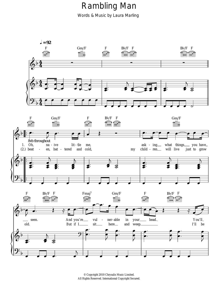 Rambling Man Rambling Man Acoustic Guitar scores gallery preview page 1