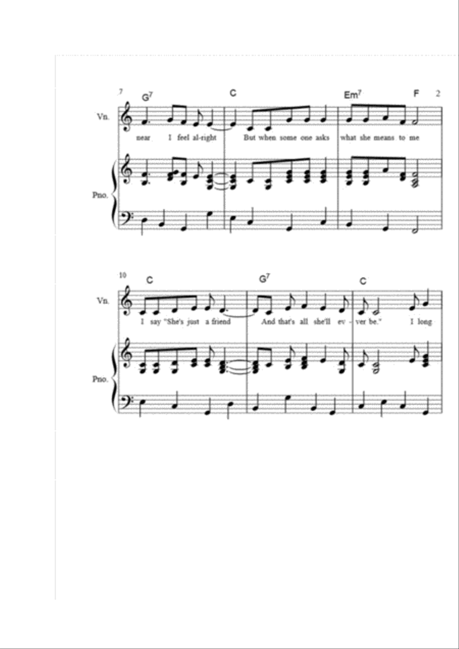She's Just a Friend She's Just a Friend Small Ensemble scores gallery preview page 3