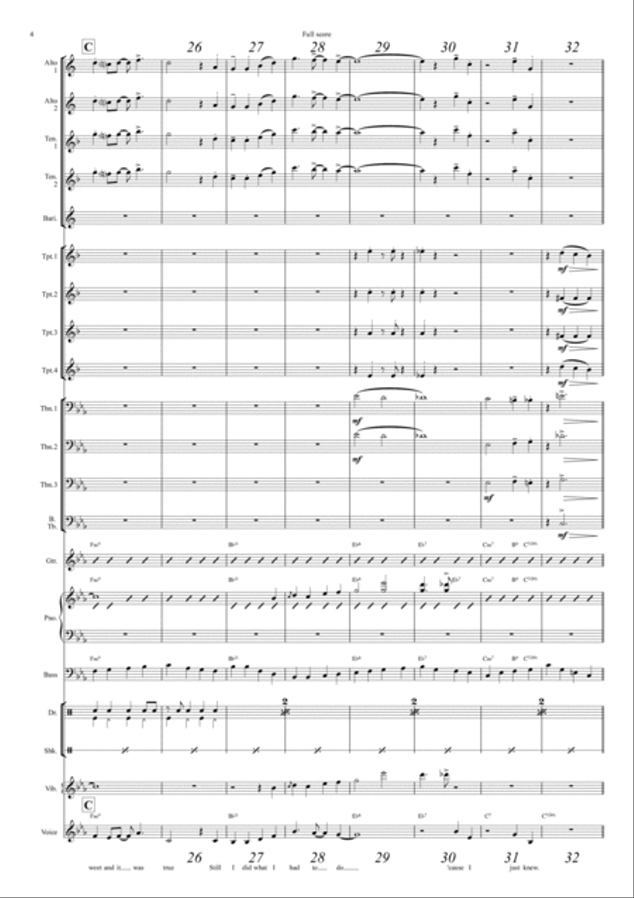 Another Day Of Sun Jazz Ensemble scores gallery preview page 4
