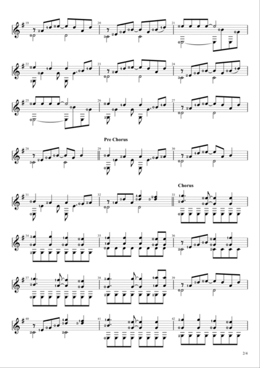 New Divide Guitar Solo scores gallery preview page 2