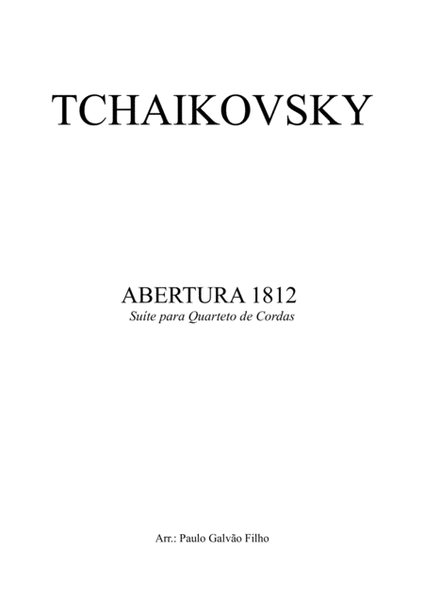 OVERTURE 1812 - TCHAIKOVSKY - STRING QUARTET image number null