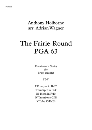 Book cover for The Fairie-Round PGA 63 (Anthony Holborne) Brass Quintet arr. Adrian Wagner