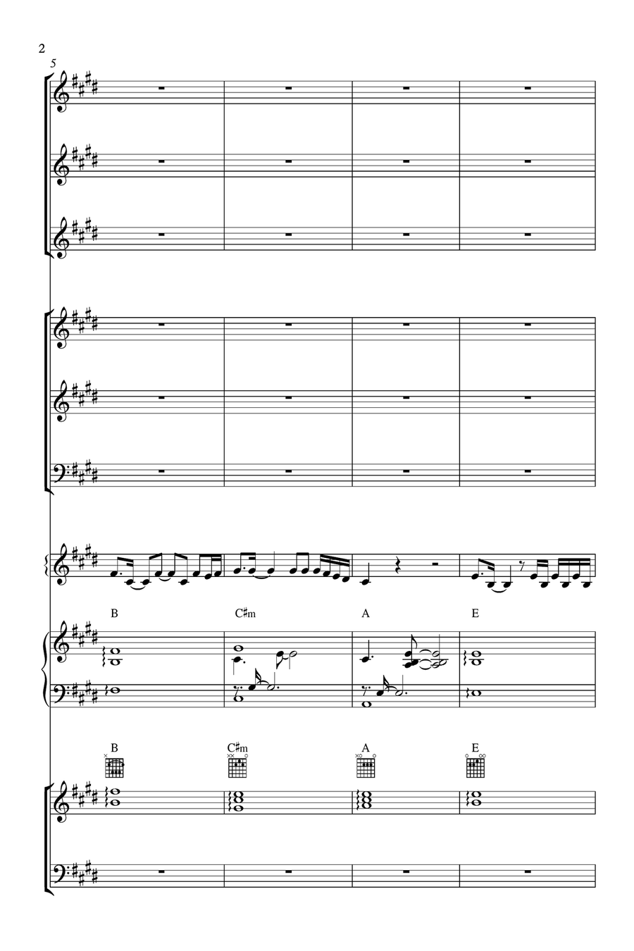 How Far I'll Go Concert Band scores gallery preview page 2