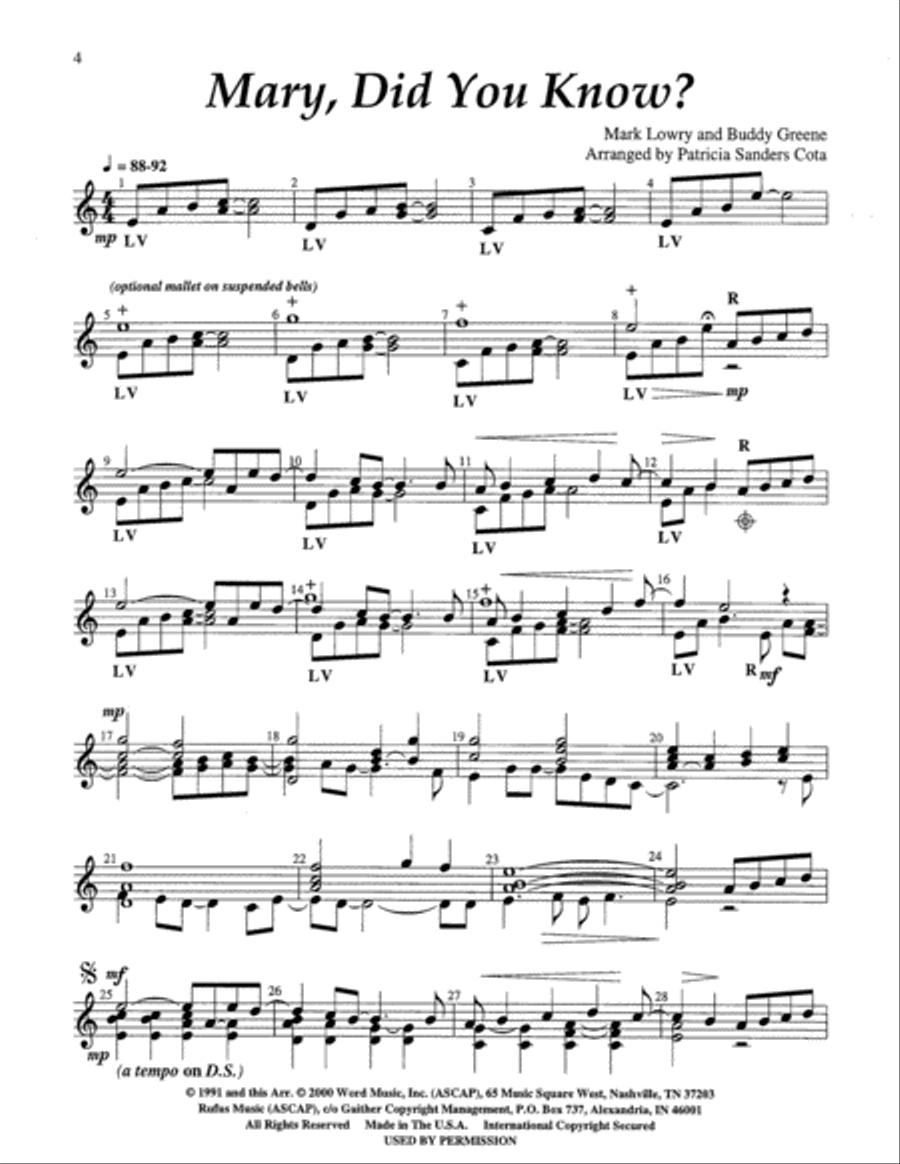 The Twelve Bells of Christmas Handbell Choir scores gallery preview page 2