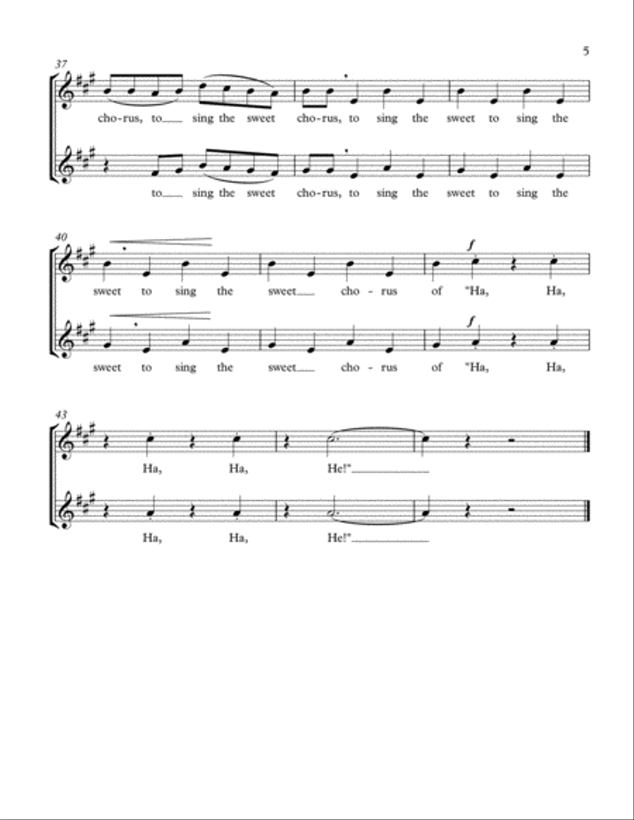 Three Songs of William Blake (Two Part Treble Voices and Piano) 2-Part scores gallery preview page 5