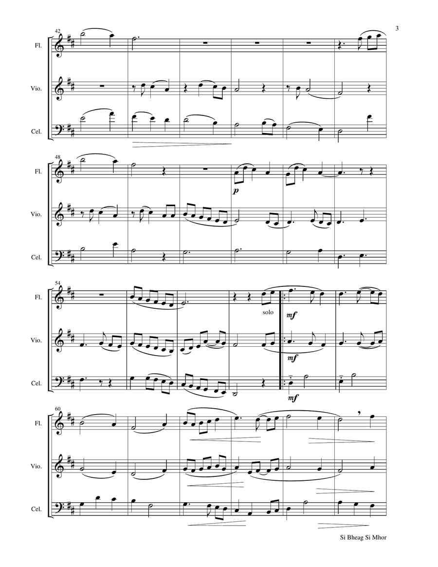 Si Bheag Si Mhor Si Bheag Si Mhor Small Ensemble scores gallery preview page 3