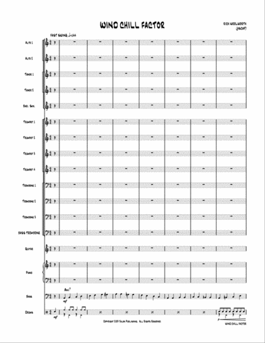Wind Chill Factor Wind Chill Factor Jazz Ensemble scores gallery preview page 2
