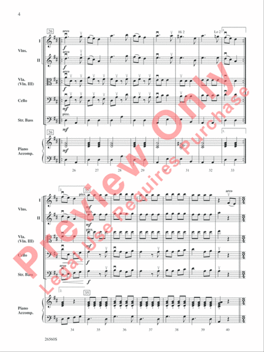 A Merry-achi Christmas String Orchestra scores gallery preview page 5