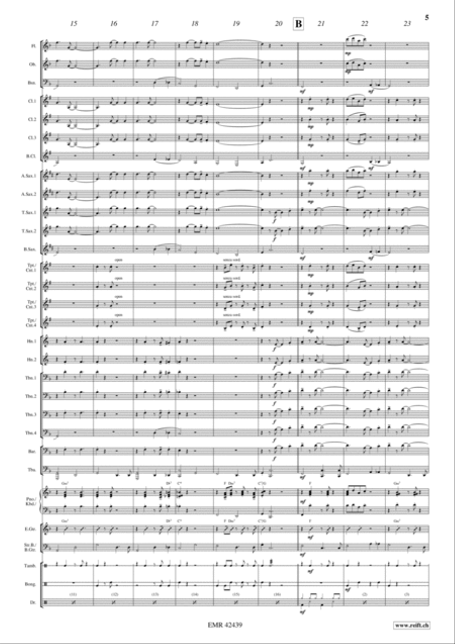Mack The Knife Concert Band scores gallery preview page 5