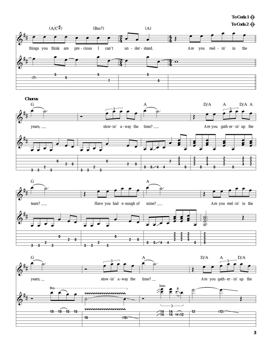 Reeling In The Years Acoustic Guitar scores gallery preview page 3