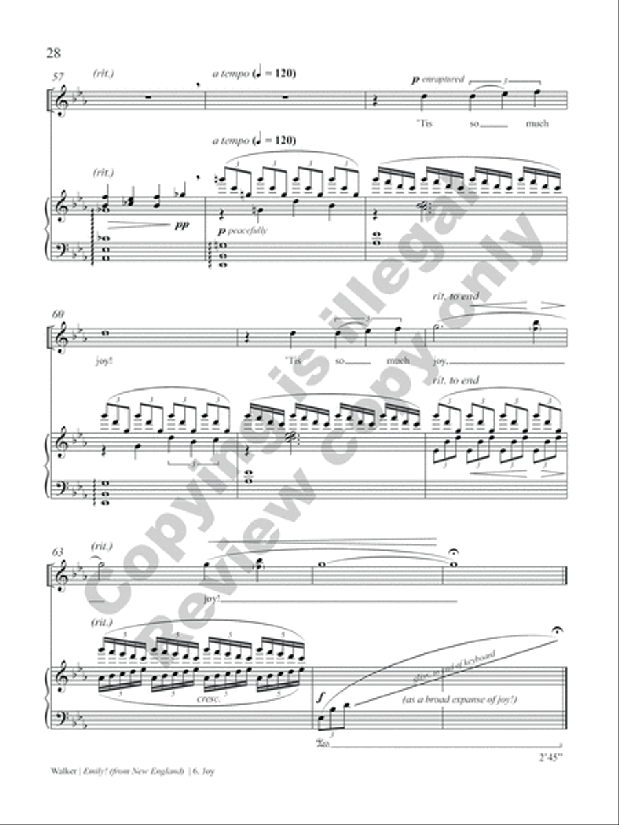 Emily! (from New England) Soprano Voice scores gallery preview page 32