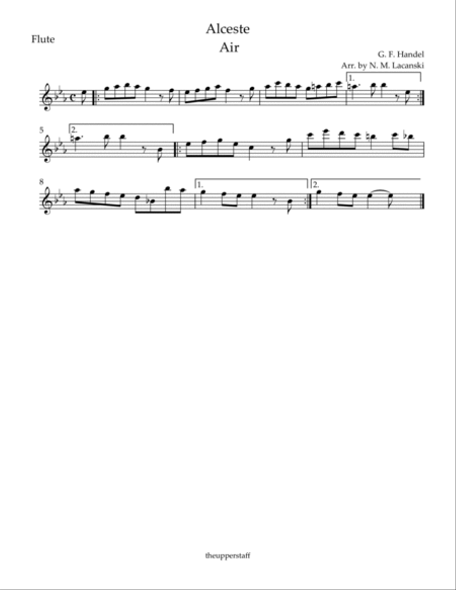 Alceste Air (Easy) Woodwind Quartet scores gallery preview page 4