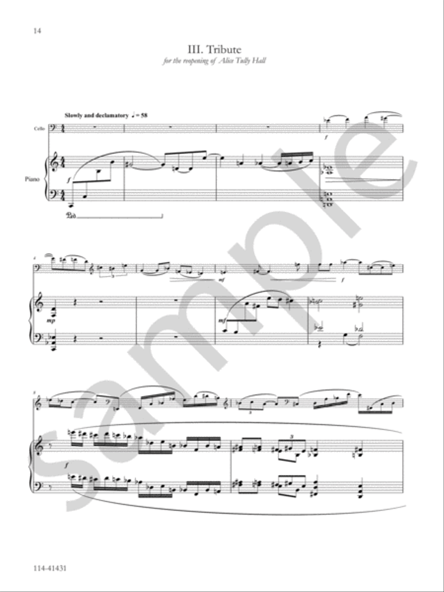 Three Pieces Chamber Music scores gallery preview page 7